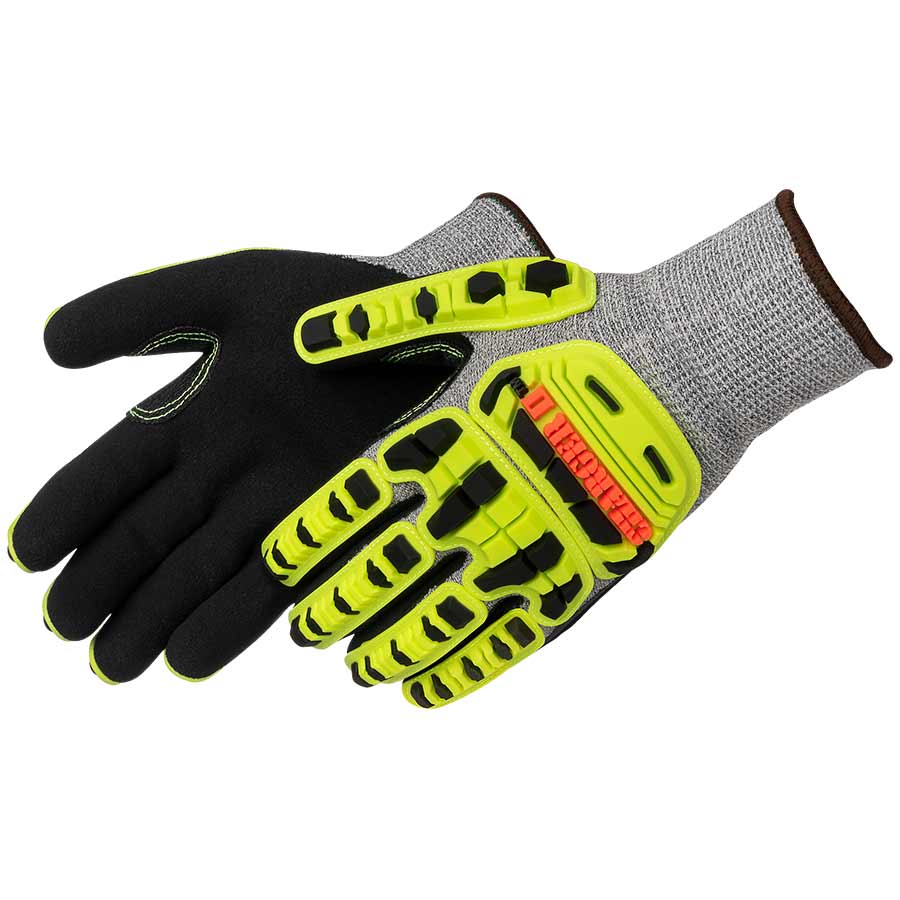 FroGrip Z-Grip 4928HG Hi-vis Green A4 Cut Polyurethane Coated Gloves